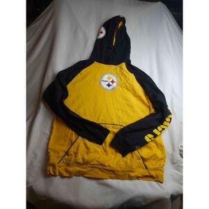 Vintage Y2K Reebok NFL Pittsburgh Steelers Hoodie L Sporty Athletic Streetwear